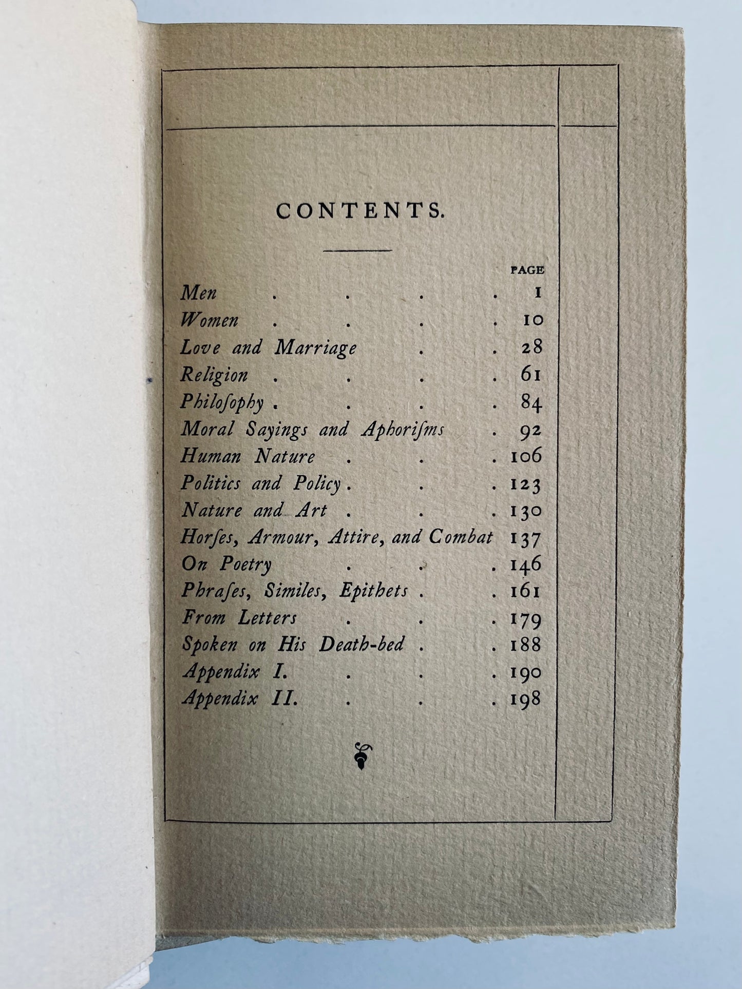 1891 GEORGE MACDONALD. Cabinet of Choice Gems from Sir Philip Sidney. First Edition