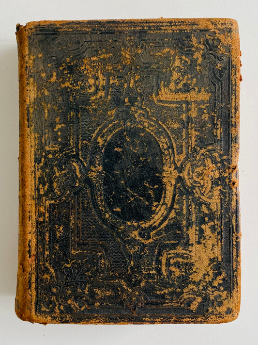 1862 CIVIL WAR. Napsack Size Indiana Provenance Civil War Era Bible.