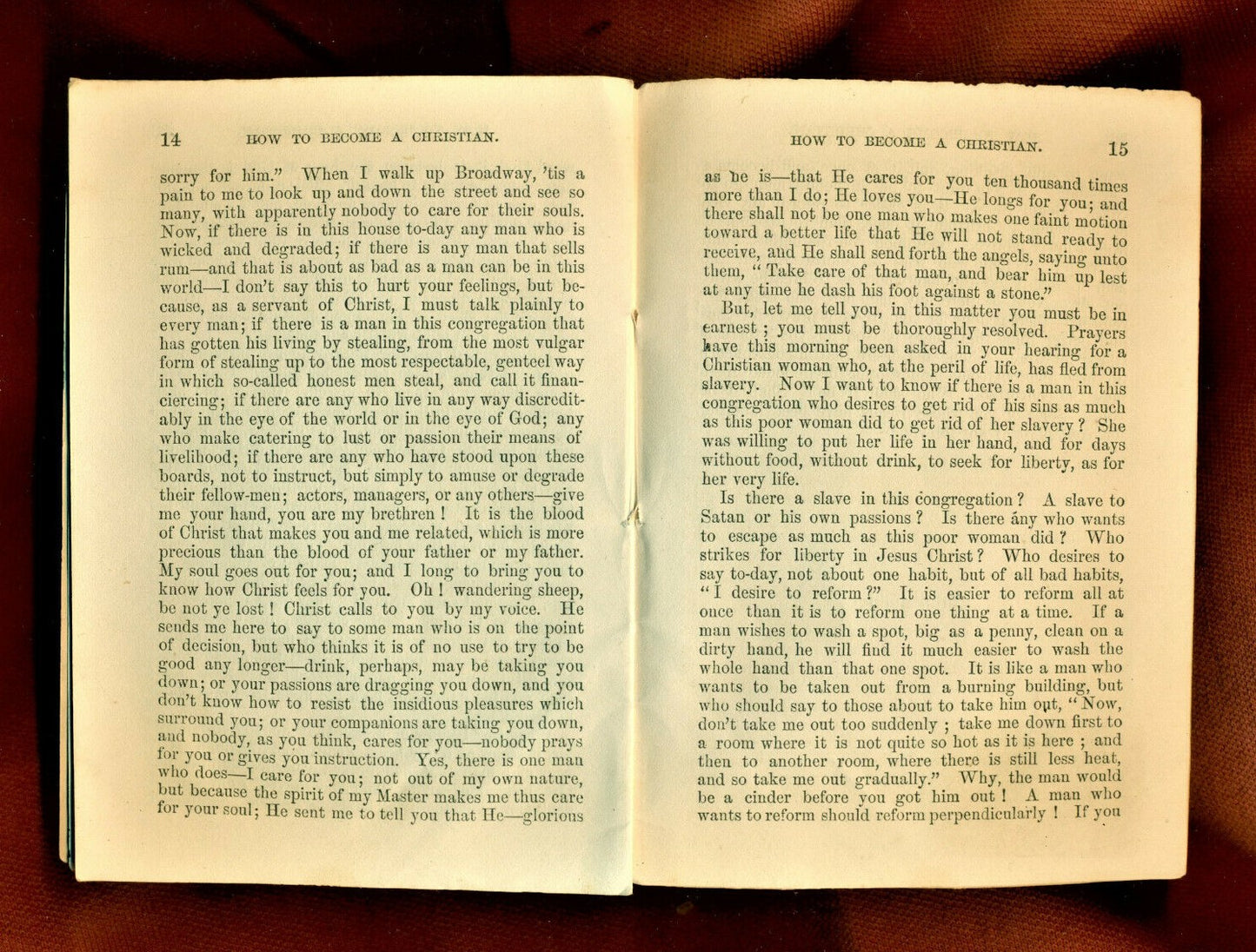 1858 HENRY WARD BEECHER. Superbly Preserved 1858 Prayer Revival Pamphlet!