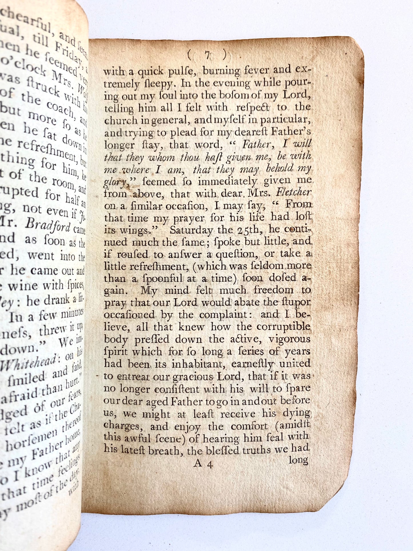 1791 JOHN WESLEY. Rare Irish Imprint Immediately Upon Wesley's Death. Account of the Sickness and Death of Wesley.