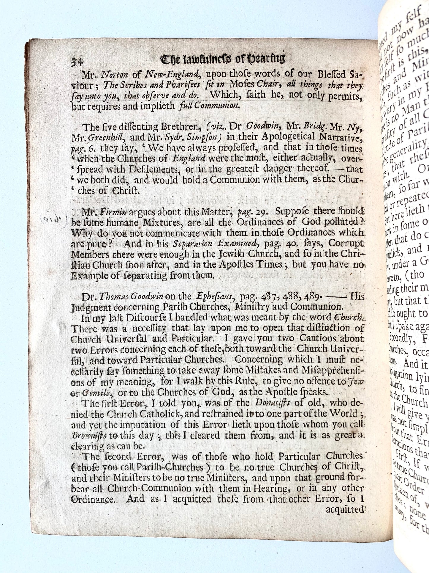 1683 JOHN ROBINSON. Rare Father of the Pilgrims on the Importance of Religious Toleration and Liberality!