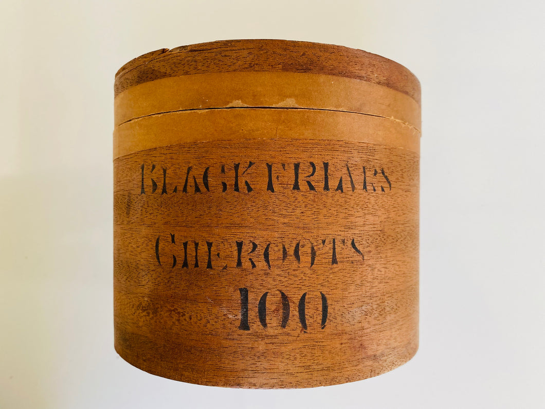 1910-1920 G. K. CHESTERTON. Vintage Wooden Cigar Box of Blackfriars Cheroots from Chesterton Estate