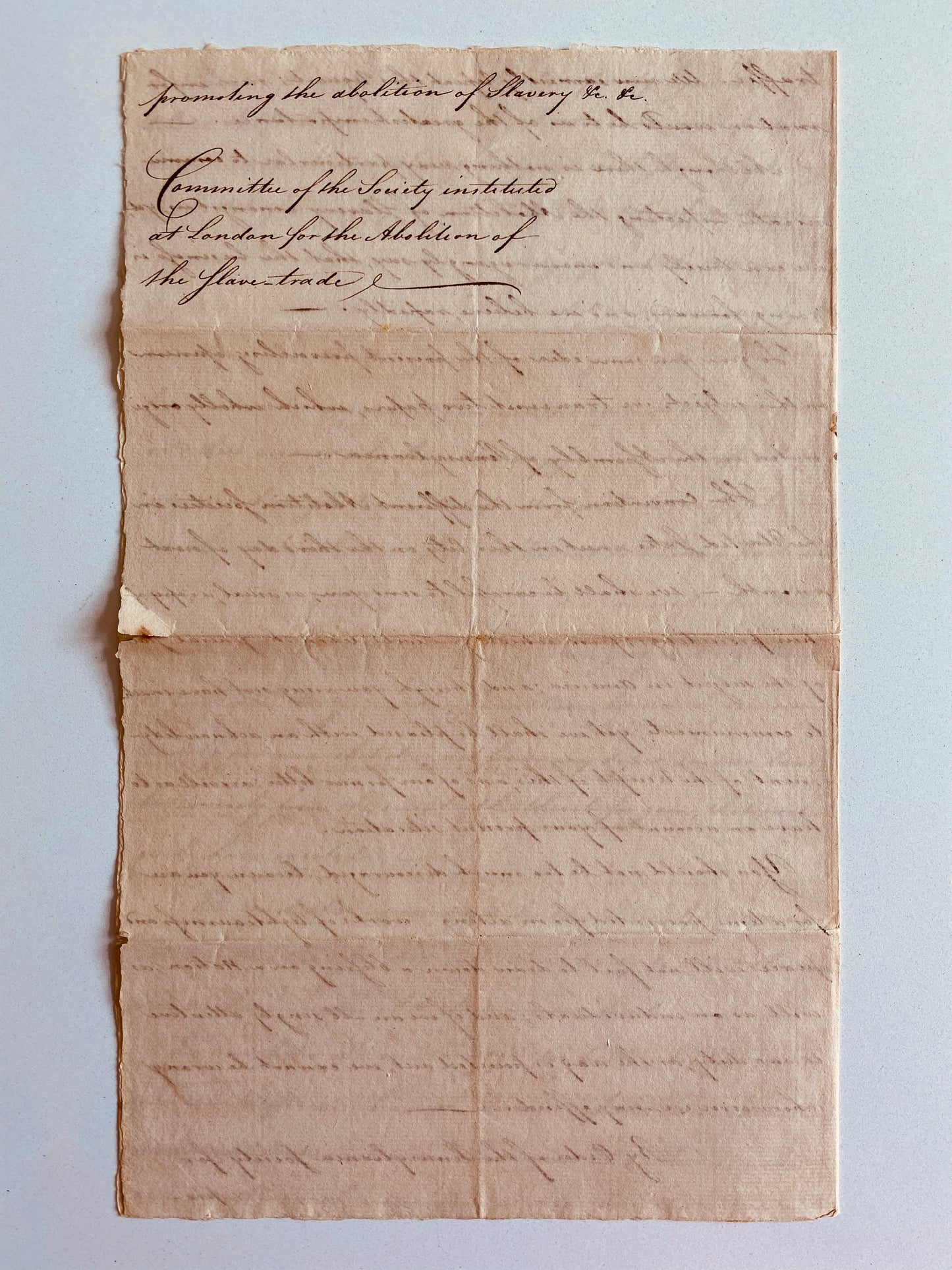 1797 ABOLITION. Correspondence between 1st Abolition Society in America & William Wilberforce & Co. Amazing!