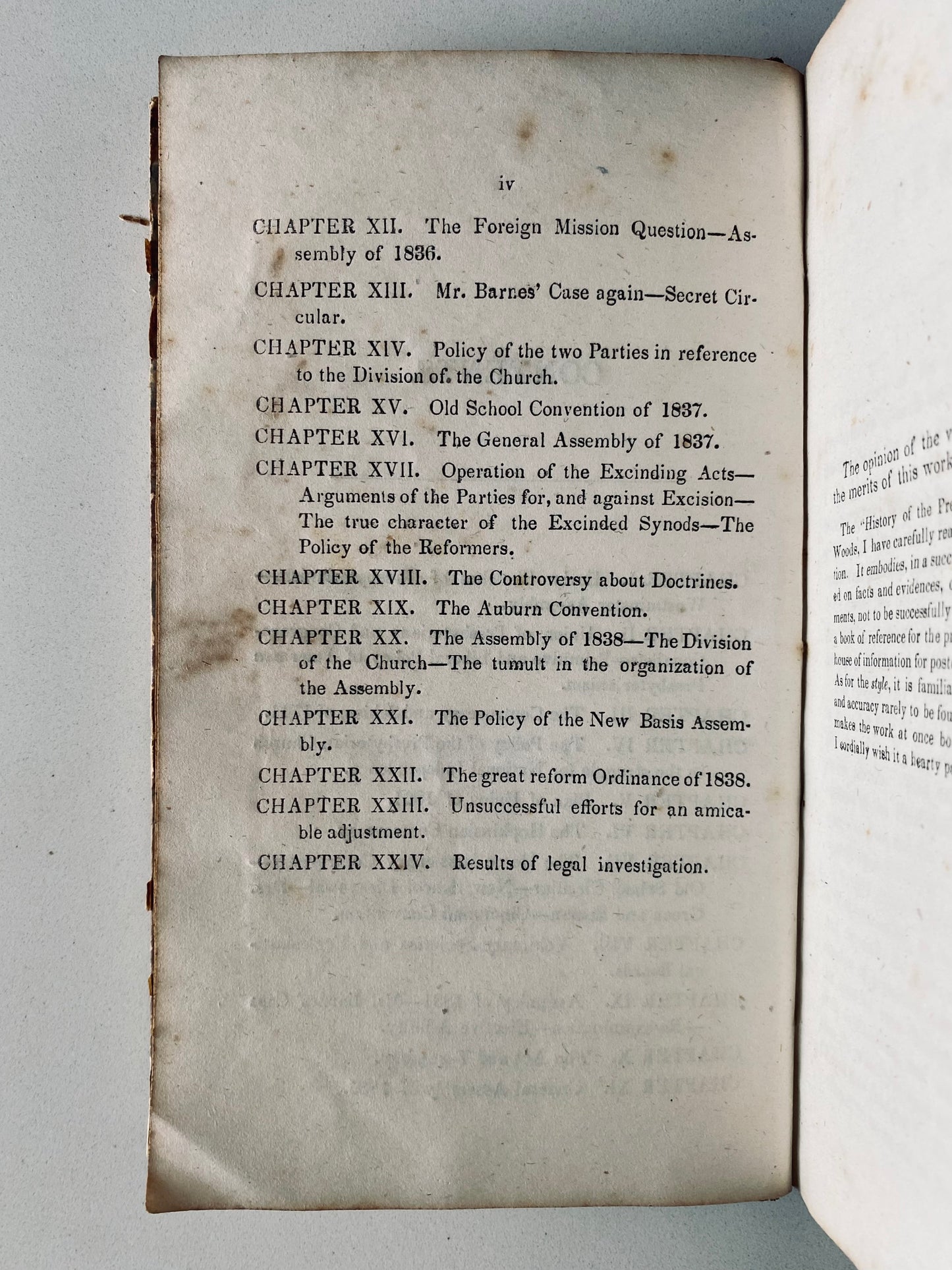 1843 PRESBYTERIAN. Rare History of Old School - New School Controvery from Whitefield to A. Barnes.