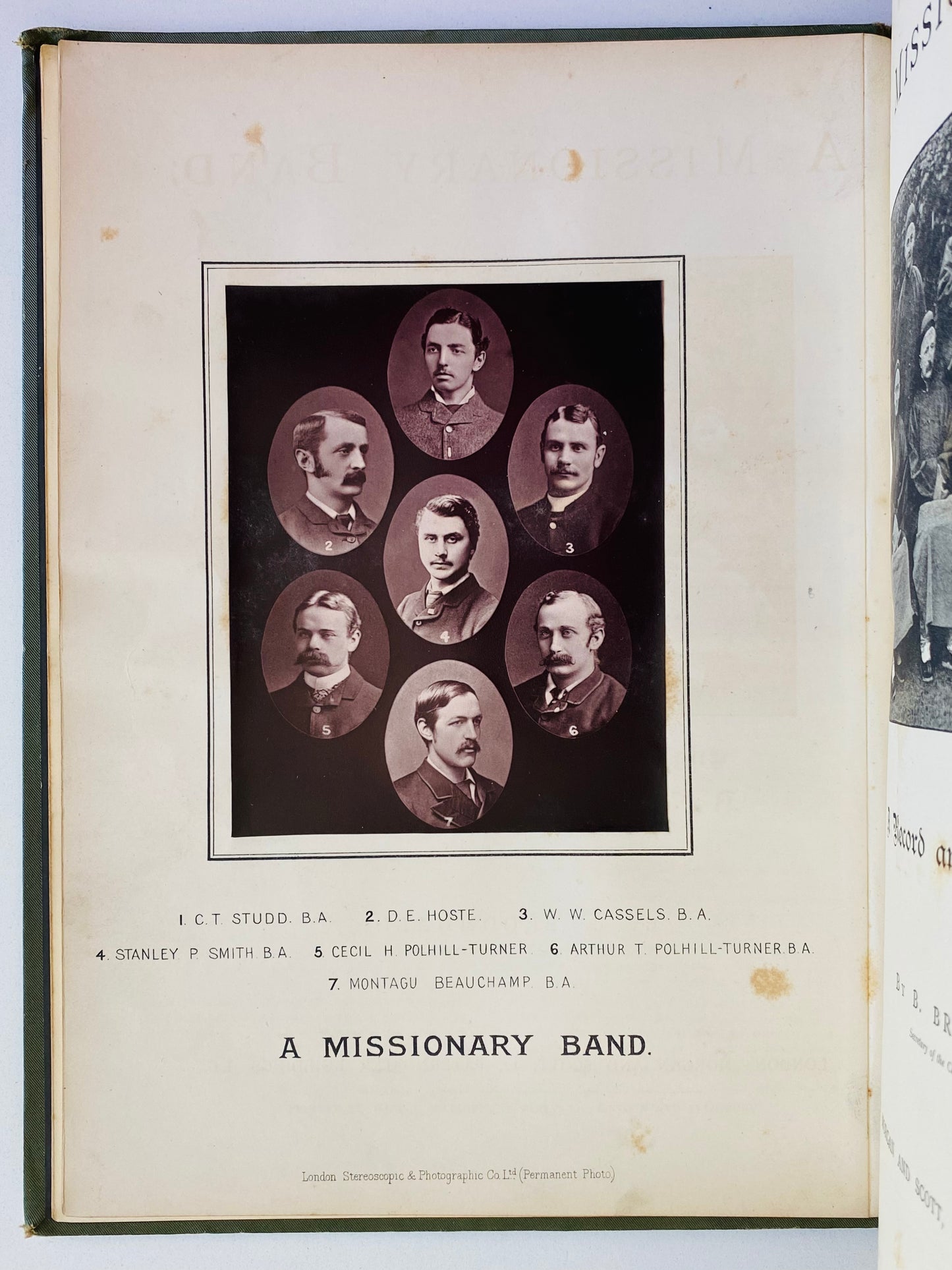 1886 HUDSON TAYLOR. A Missionary Band. First Edition History of the Cambridge Seven!