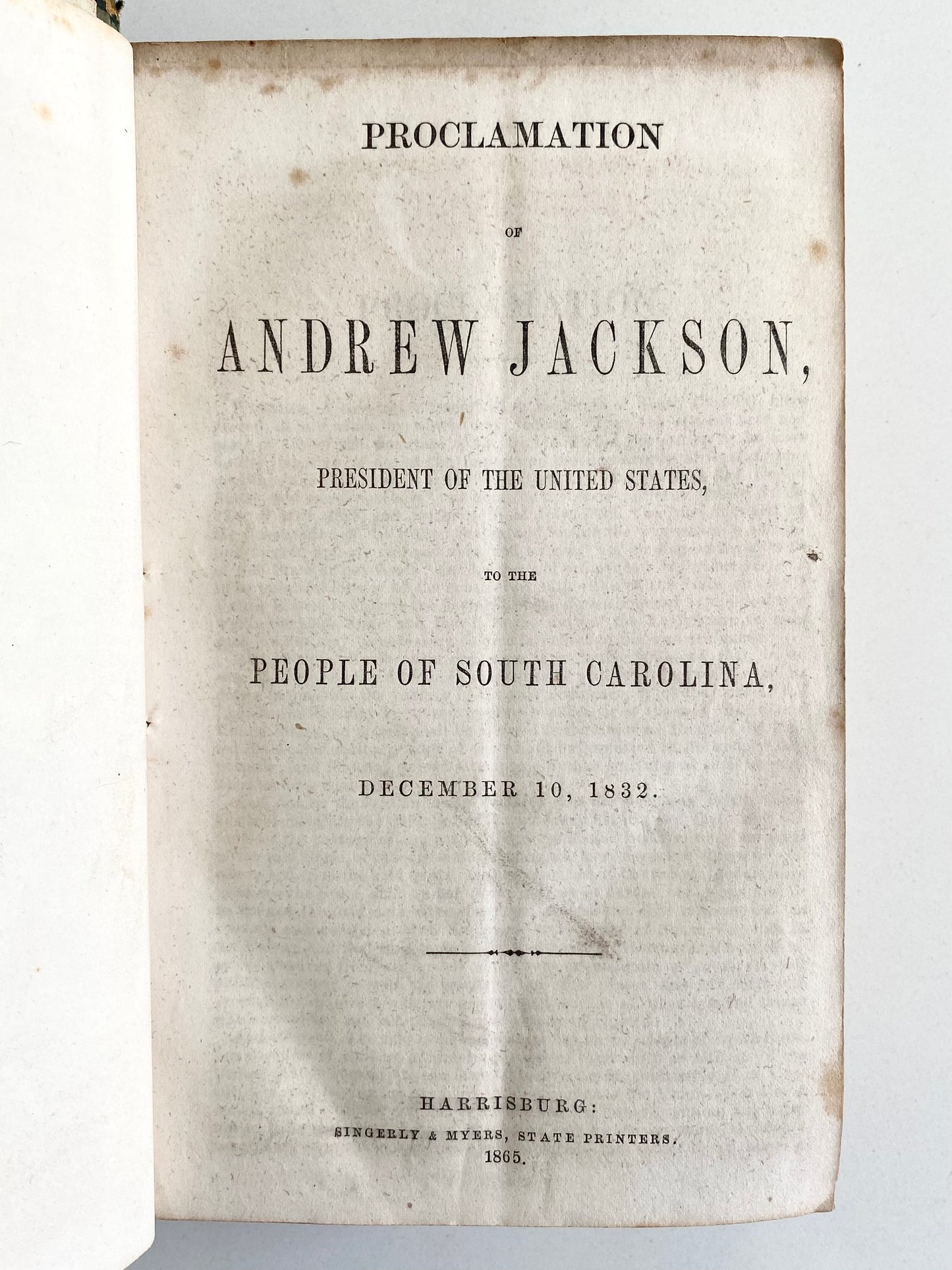 1796-1866 ABRAHAM LINCOLN, SLAVERY, AND CIVIL WAR. Important Sammelband of 71 Works!