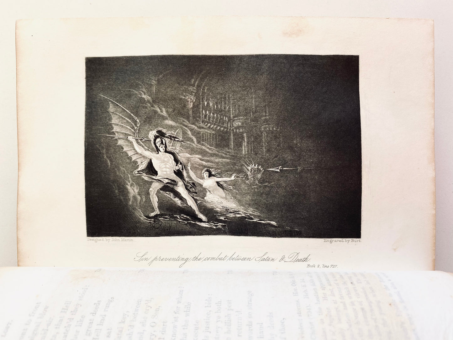 1852 JOHN MILTON. Paradise Lost with Superb American Etchings.