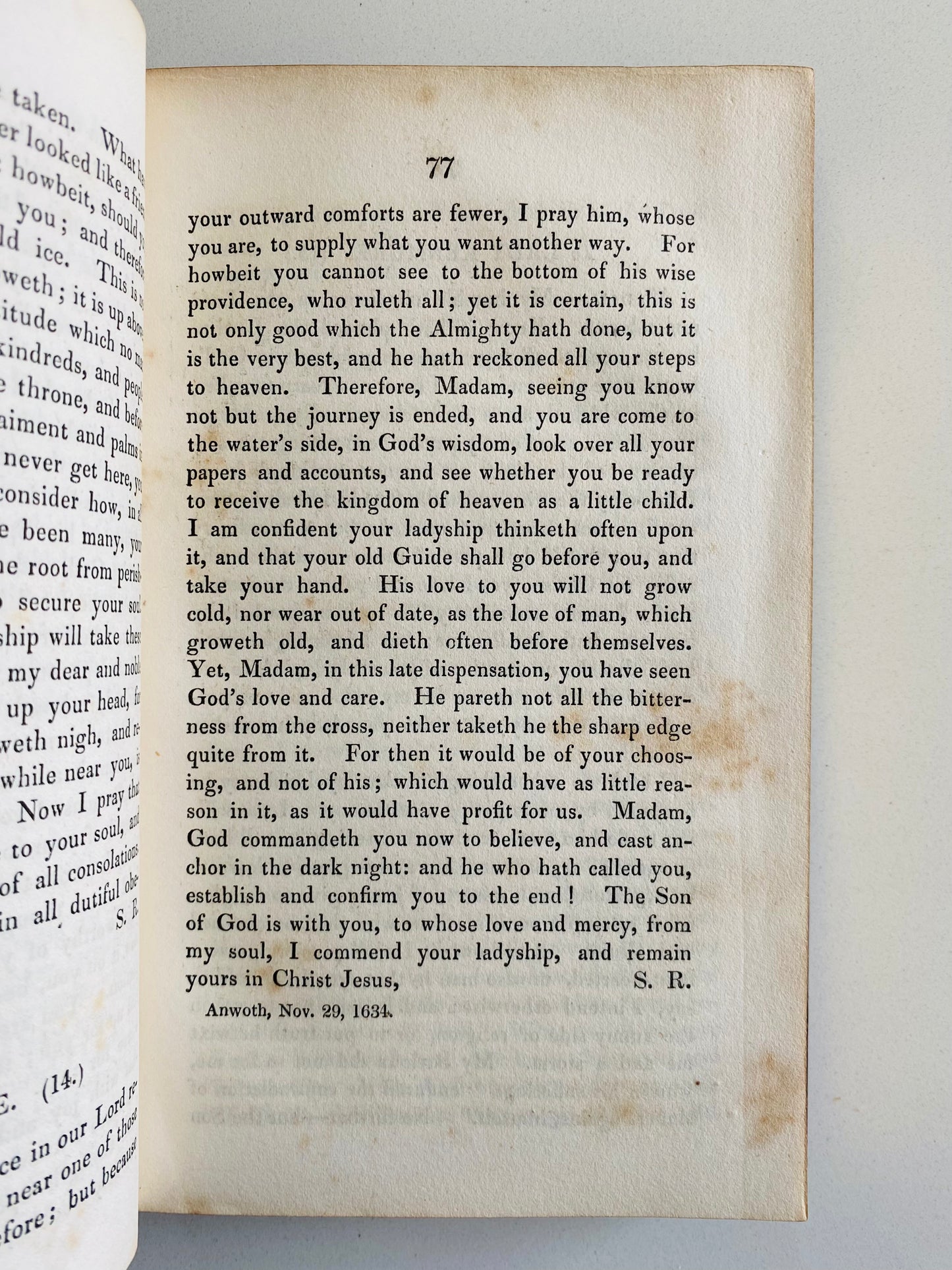 1830 SAMUEL RUTHERFORD. Letters of Samuel Rutherford. Scottish Puritan Recommended by Spurgeon.