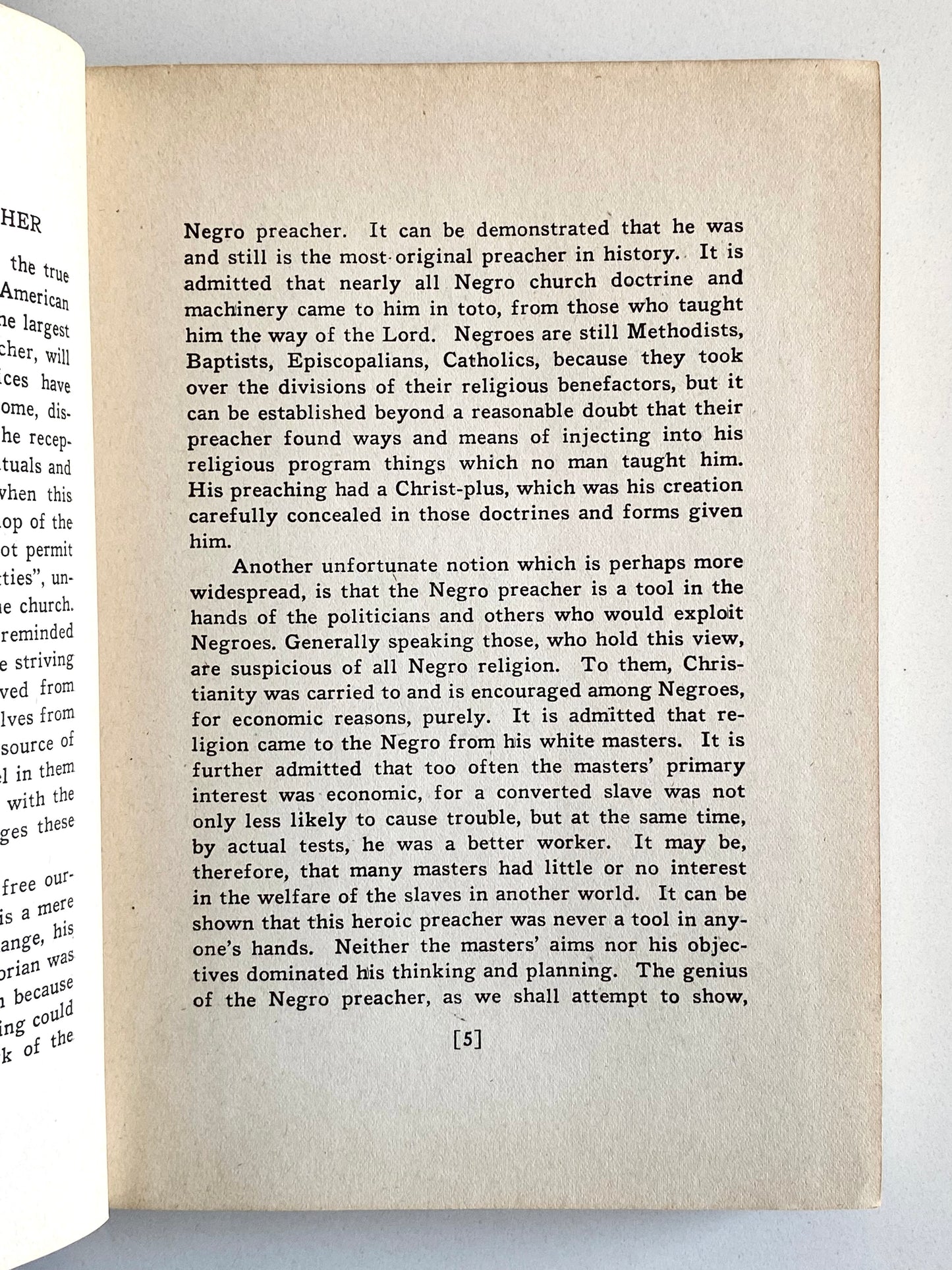 1942 CHARES S. SPIVEY. A Tribute to the Negro Preacher - African Methodist Episcopal Sermons!