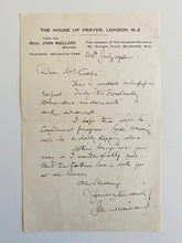 Load image into Gallery viewer, 1942 JOHN MAILLARD. Important Series of Letters on Divine Healing from Anglican Faith Healer