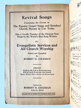 Load image into Gallery viewer, 1929 BILLY SUNDAY. Wonderful Autographed Billy Sunday Revival Meeting Hymnal!