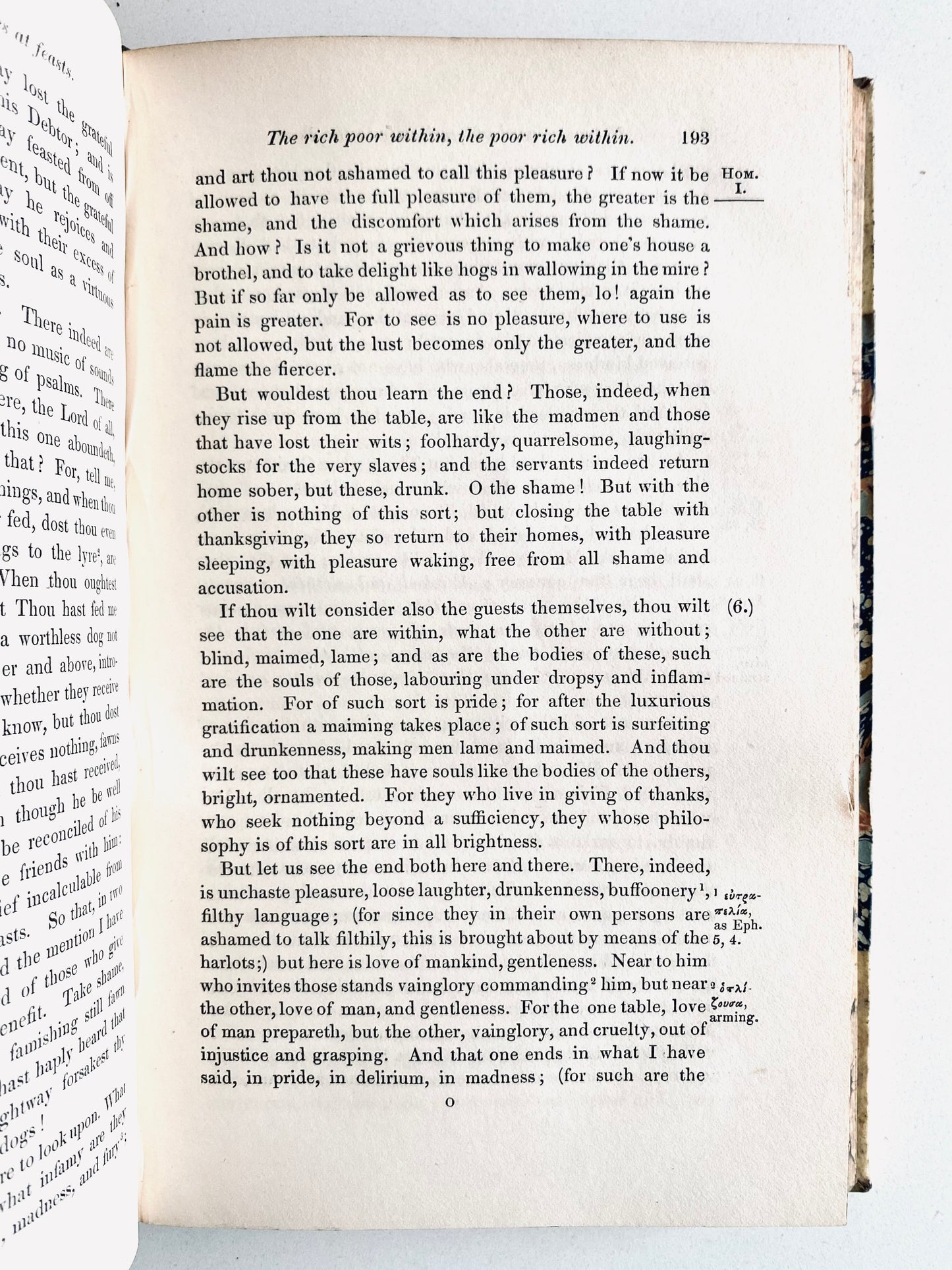 1843 JOHN CHRYSOSTOM. Homilies on Philippians, Colossians, and Thessalonians. Superb Vellum Binding.