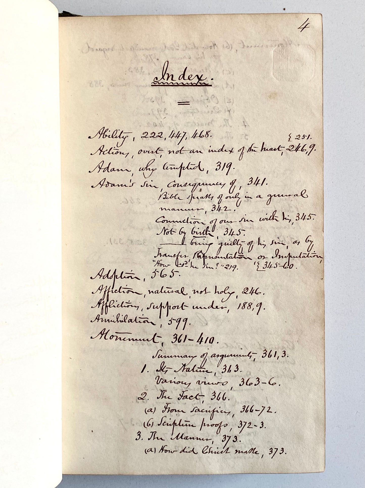 1844 NATHANIEL W. TAYLOR. 700pp Unpublished Manuscript by Important Great Awakening Theologian.