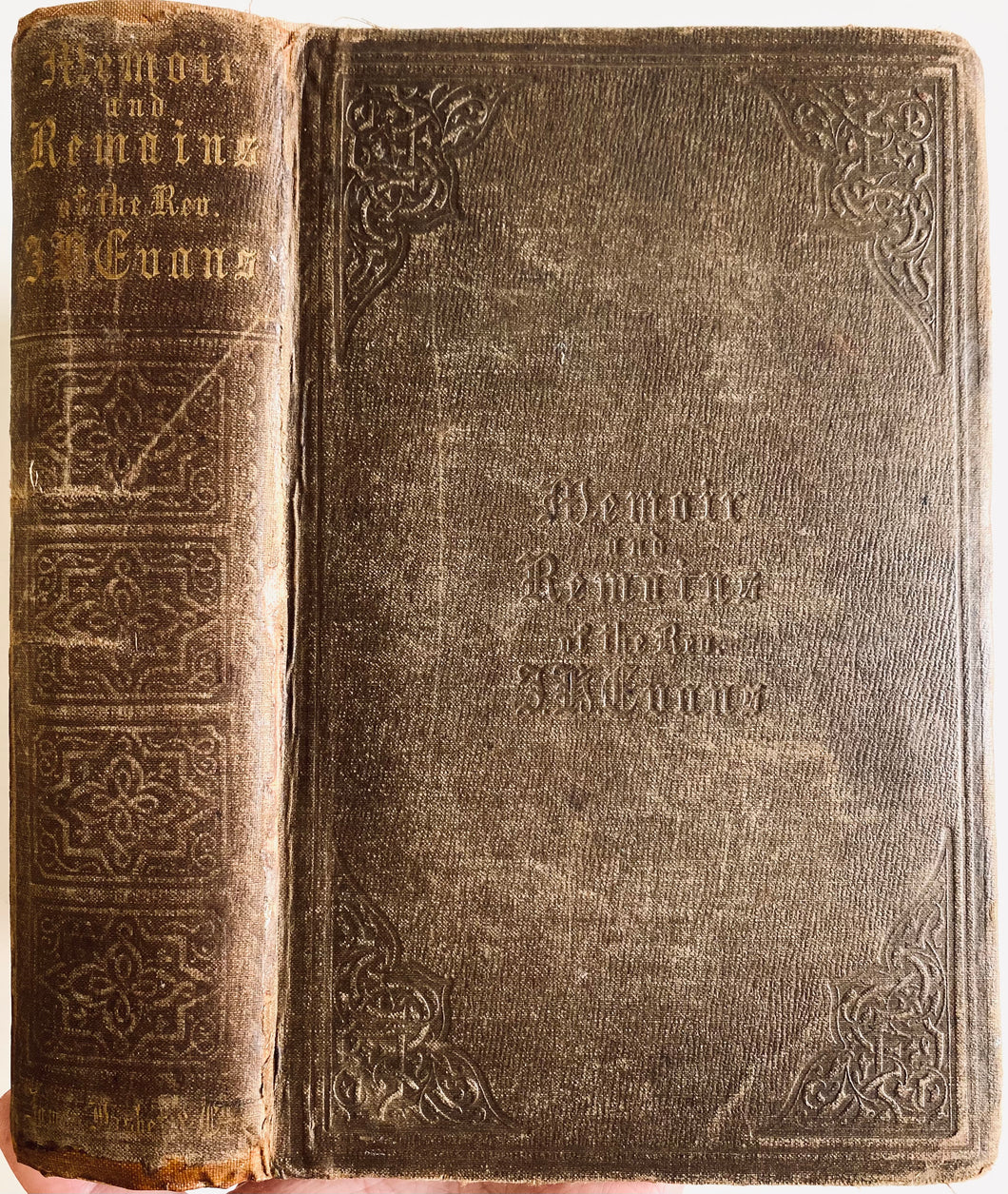 1852 JAMES HARINGTON EVANS. Memoirs & Remains. Pastor of Robert Cleaver Chapman + Edward Irving Content, etc.