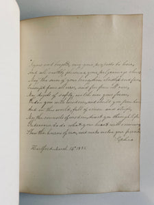 1830 HARTFORD FEMALE SEMINARY. Important Autograph Book Including Abolitionists, &c One of First Female Institutions.