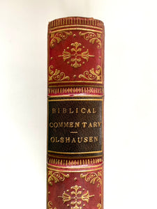 1849 HERMANN OLSHAUSEN. Biblical Commentary on the Epistle to the Romans. Fine Binding & Excellent Reading.