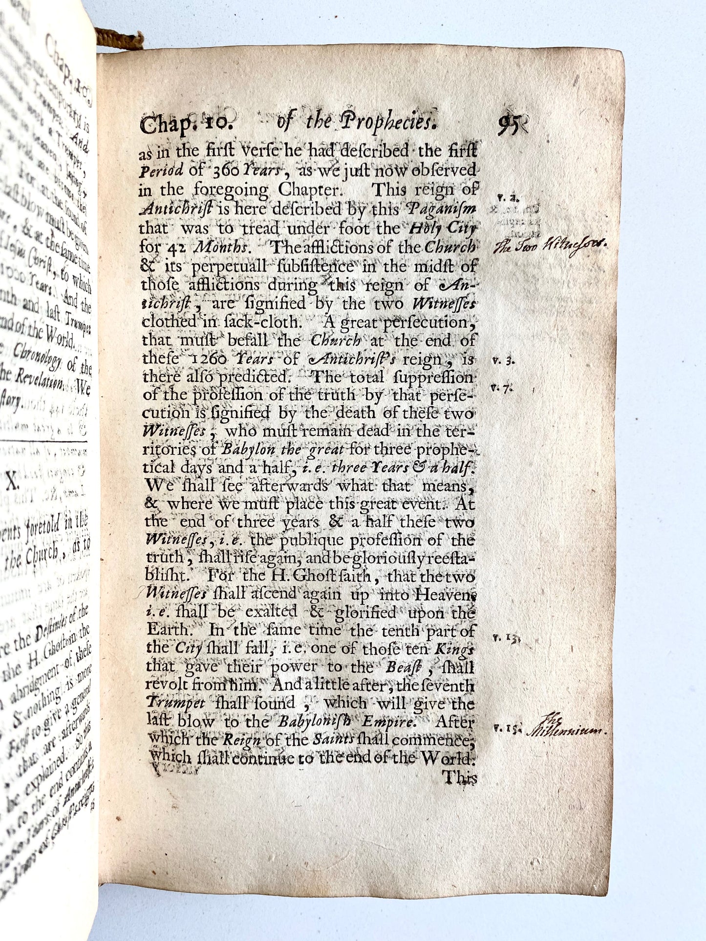 1687 PIERRE JURIEU. Rare Huguenot Work on Revelation Predicting the Coming of the Millennial Reign on Earth in 1689!