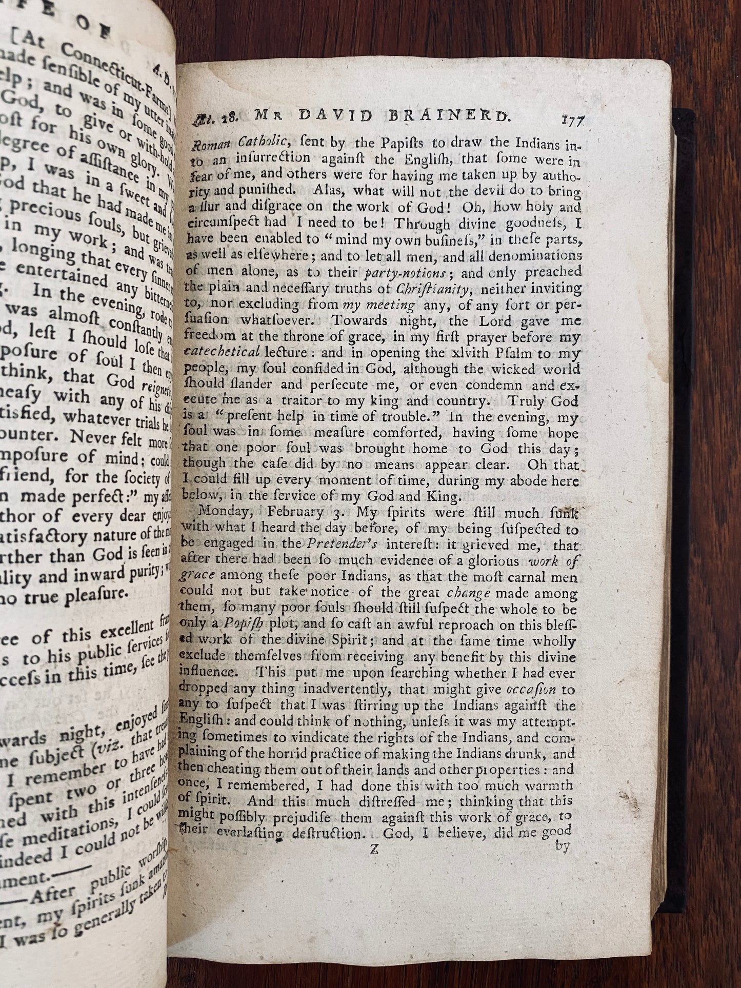 1765 DAVID BRAINERD. First Complete Edition of Brainerd's Journal + Jonathan Edwards' Life of Brainerd