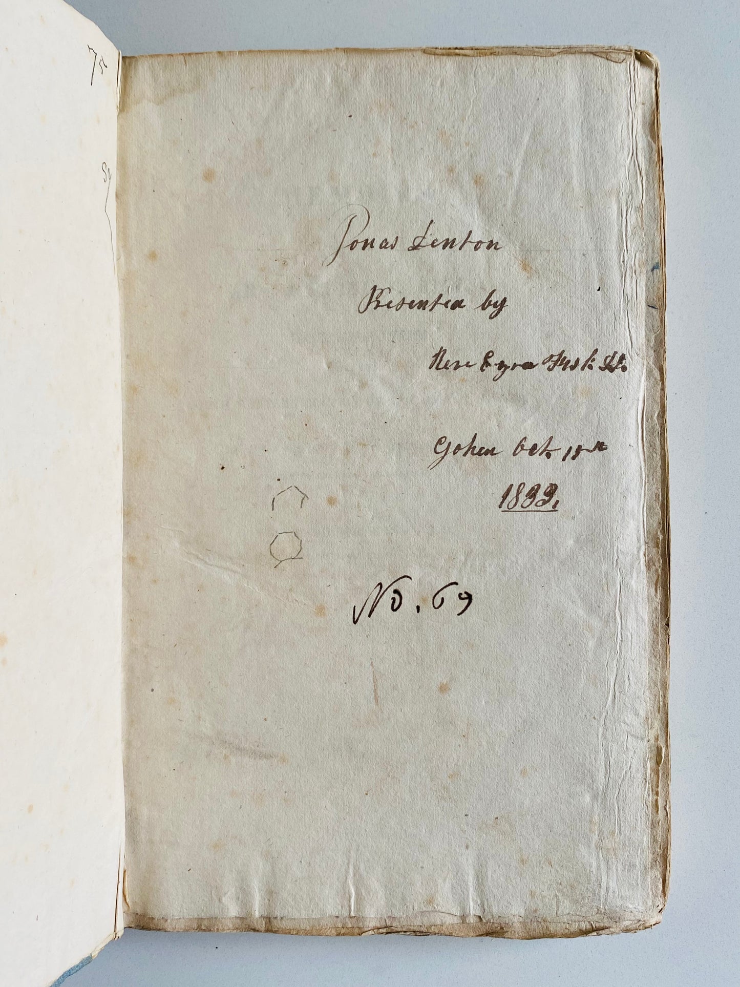 1820 HAYSTACK PRAYER REVIVAL. Rare Biography of Samuel J. Mills, Founder of Haystack Prayer Revival, Signed by Fellow Attendee!