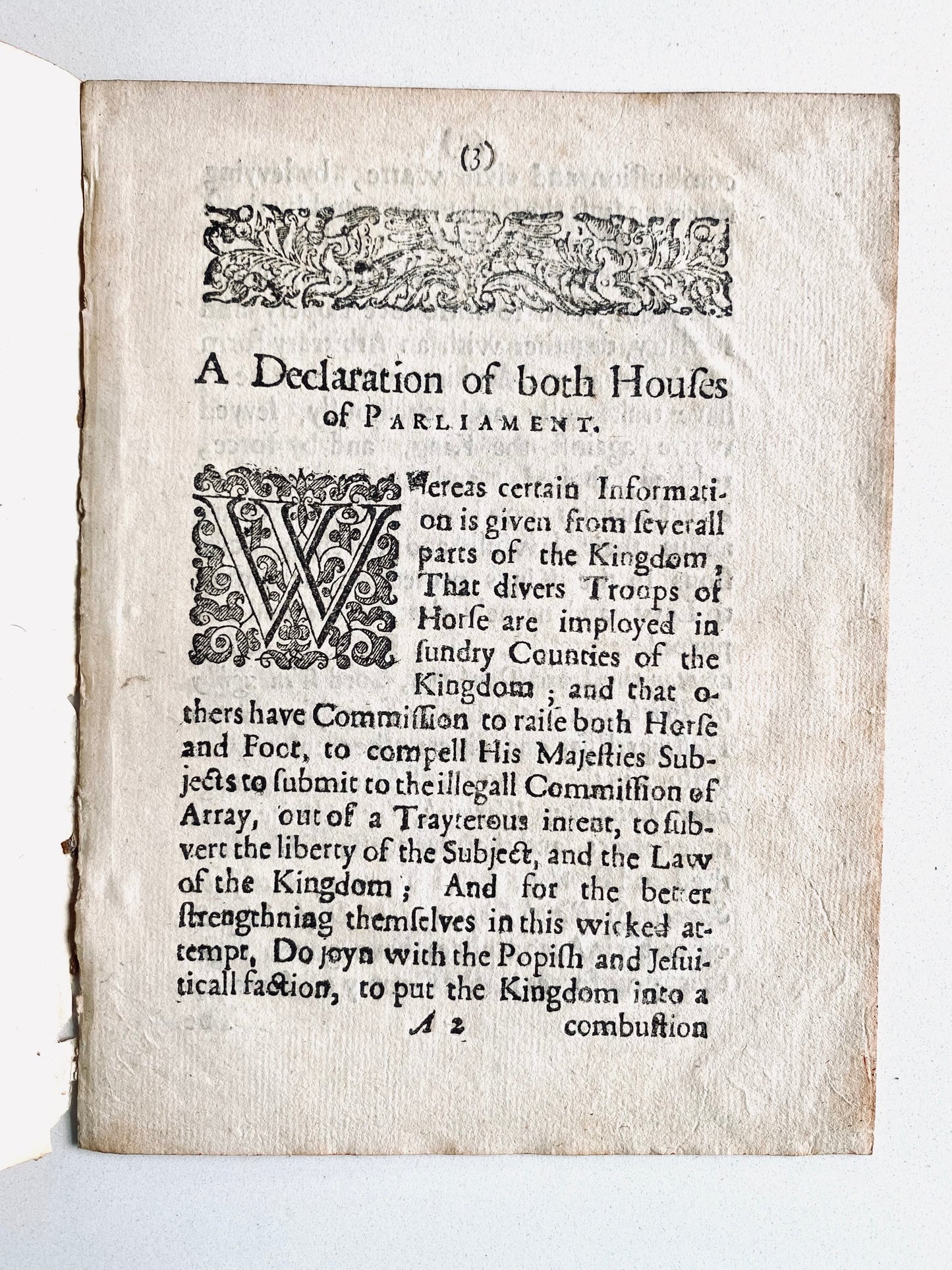 1642 PRESBYTERIAN MILITIAS. Presbyterian Parliament Empowers Local Citizens to Arrest & Slay Catholics and Royalists.