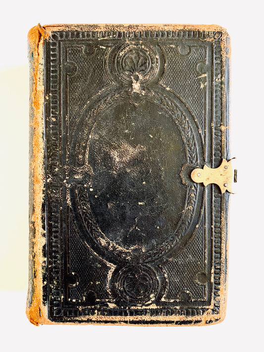 1861 CIVIL WAR. Fine Bible of Peter A. Campbell, Gettysburg Soldier and Pony Rider!