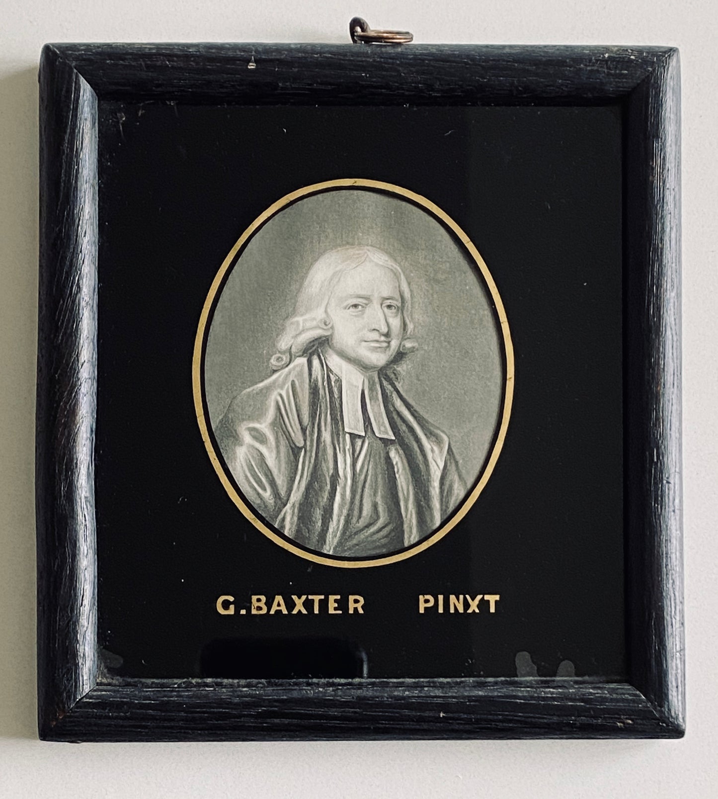 1858 JOHN WESLEY. Charmingly Presented Fine Baxter Print of the Founder of Methodism