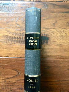 1898 JOHN ALEXANDER DOWIE. A Voice from Zion Magazine. Superb Provenance