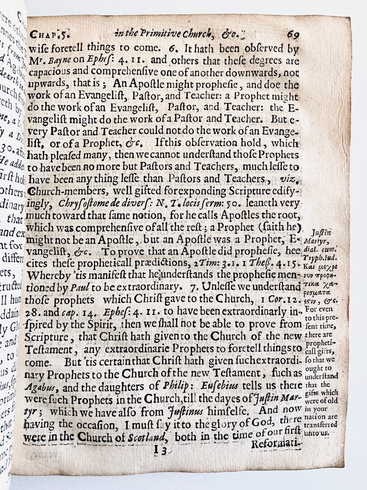 1649 GEORGE GILLESPIE. Scottish Covenanter on Questions of the Time - Continuation of Prophetic Gifts, Lay Ministry &c