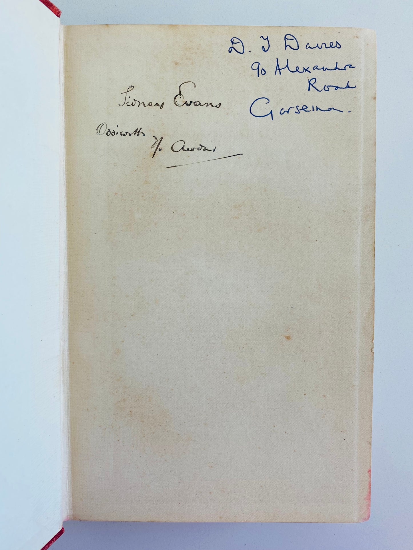 1912 EVAN ROBERTS. Rare Copy of Phillips' Critical Biography of Evan Owned by His Boyhood Friend & Co-Revivalist Sidney Evans!