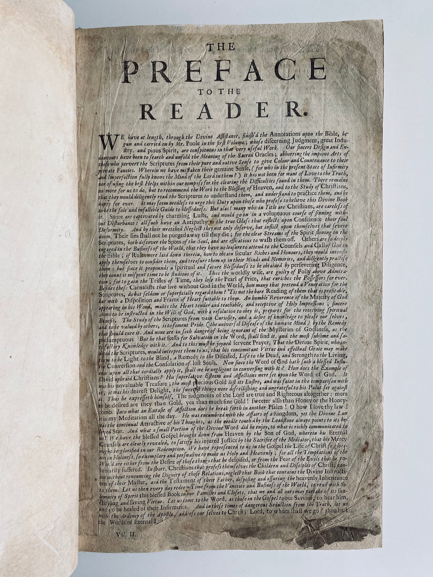 1687 JONATHAN EDWARDS. His Personal Copy of One of His Favorite Commentaries. Poole's Annotations.