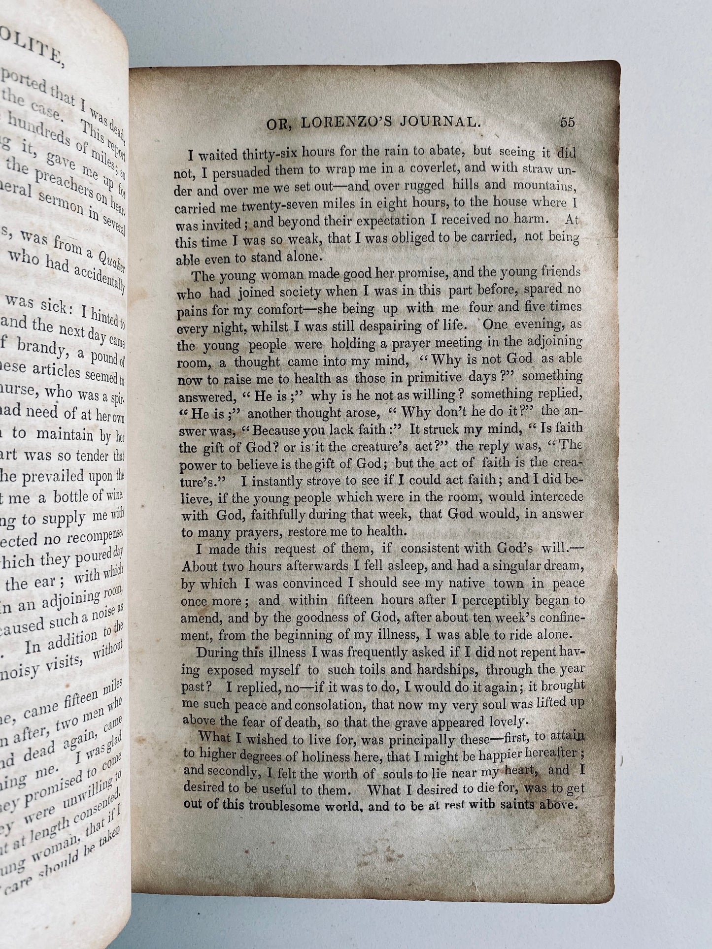 1848 LORENZO DOW. Bio & Writings of Revivalist, Camp-Meeting Preacher. Cane Ridge, Visions, Dreams, &c.