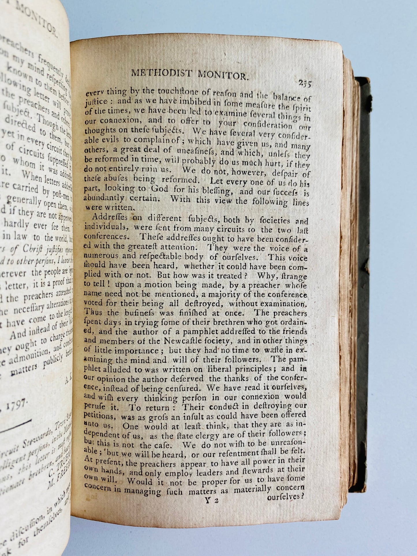 1796 METHODIST REVIVAL. The Methodist Monitor. Important Methodist Revivalist Periodical.