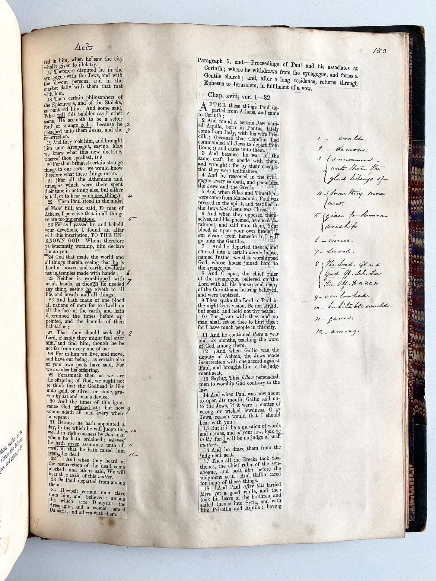 1857 EUNICE BAGSTER. Important MSs Critical Translation of Gospels & Acts by Pioneer Female Commentator!