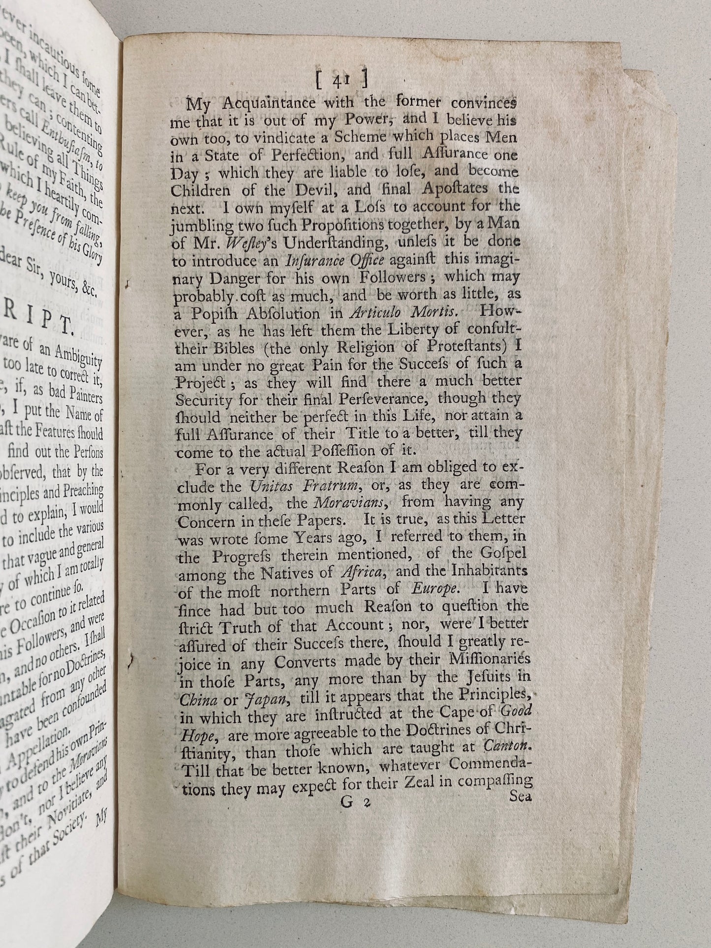 1753 GEORGE WHITEFIELD. Vindication of the Preaching of George Whitefield & the Methodists