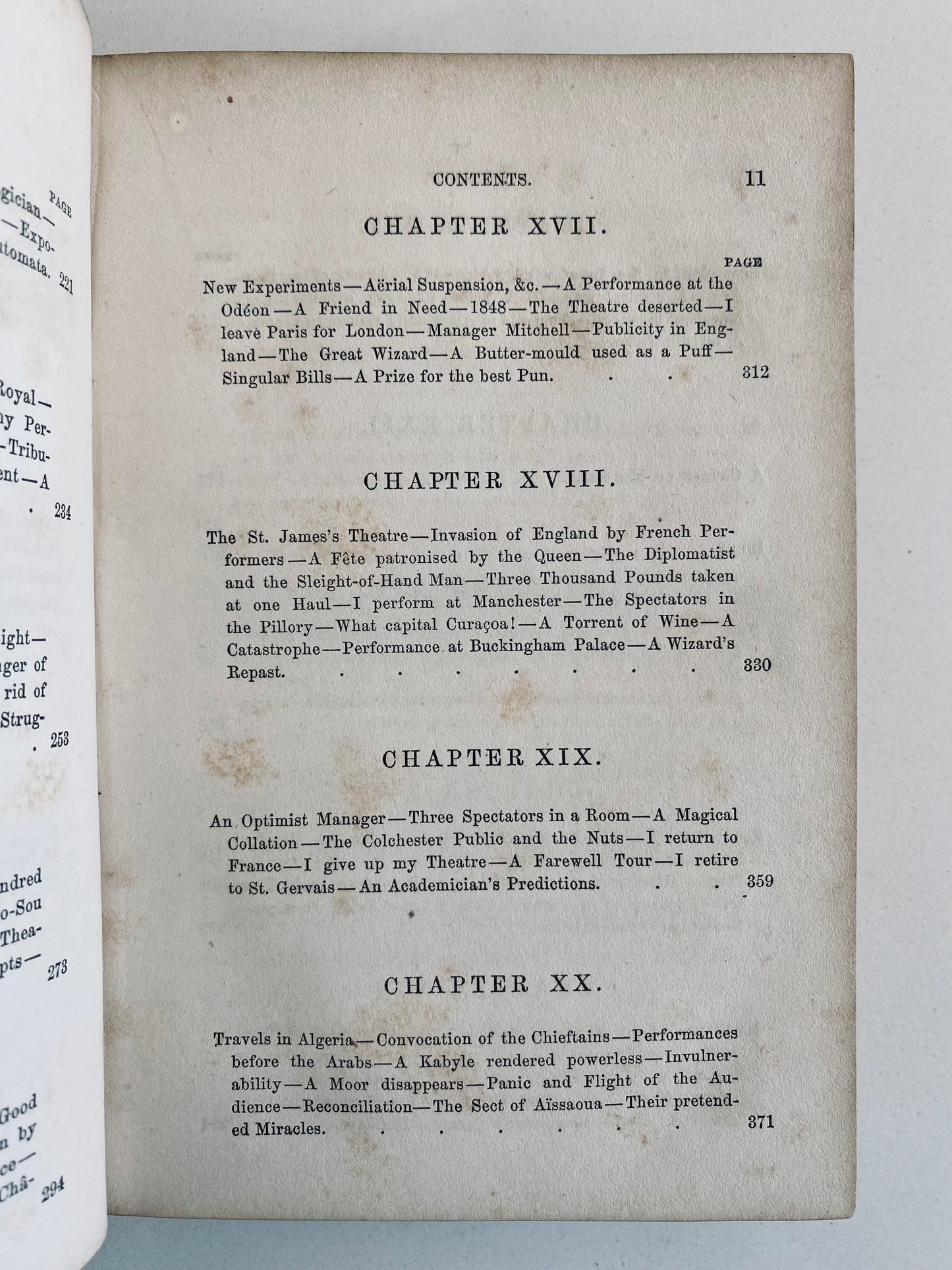 1859 HARRY HOUDINI. Rare Memoirs of Houdini's Namesake, French Conjurer, Robert-Houdin.