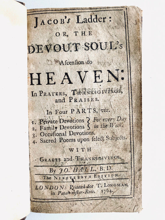 1764 JOSEPH HALL. Jacob's Ladder; Or, The Devout Soul's Ascension to Heaven. Spurgeon Rec!