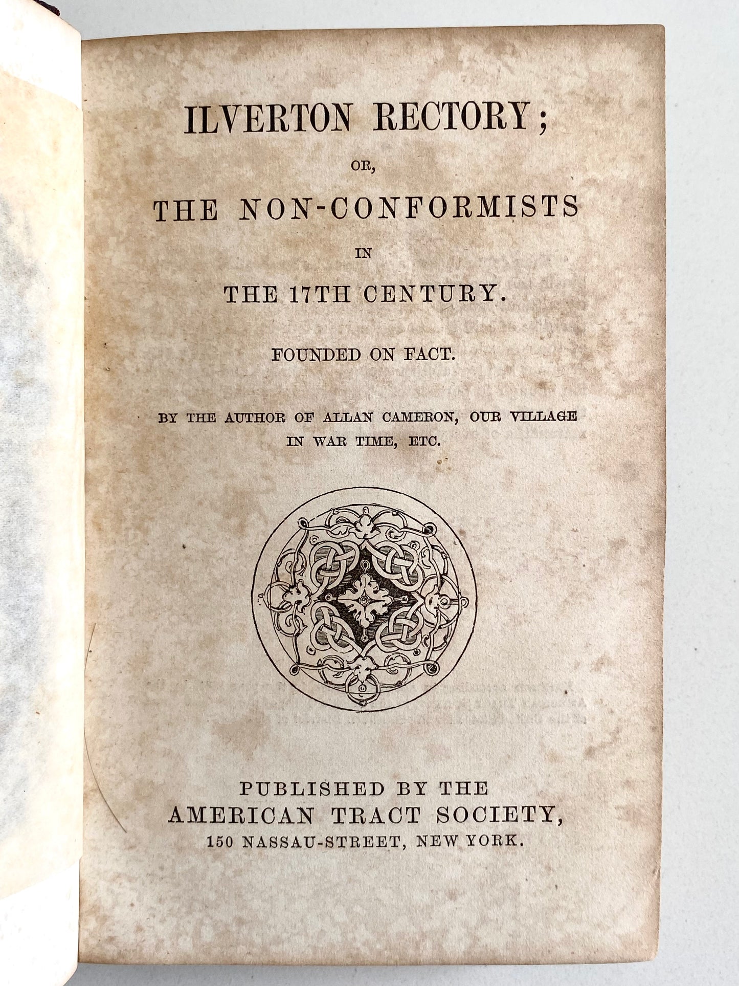 1662 / 1864 S. T. MARTYN. Historical Tale of the Great Ejection of 1662 - Puritans.