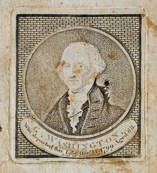 1808 GEORGE WASHINGTON. 1st Biography of Washington by Pastoral Friend. Self-Published w/Rare Engraving.