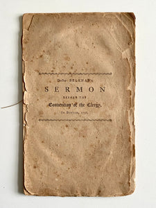 1796 JEREMY BELKNAP. The Afflictions of the Gospel - Sermon by American Revolution Chaplain.