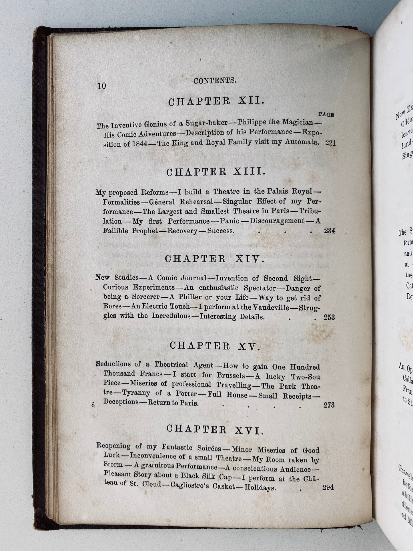 1859 HARRY HOUDINI. Rare Memoirs of Houdini's Namesake, French Conjurer, Robert-Houdin.