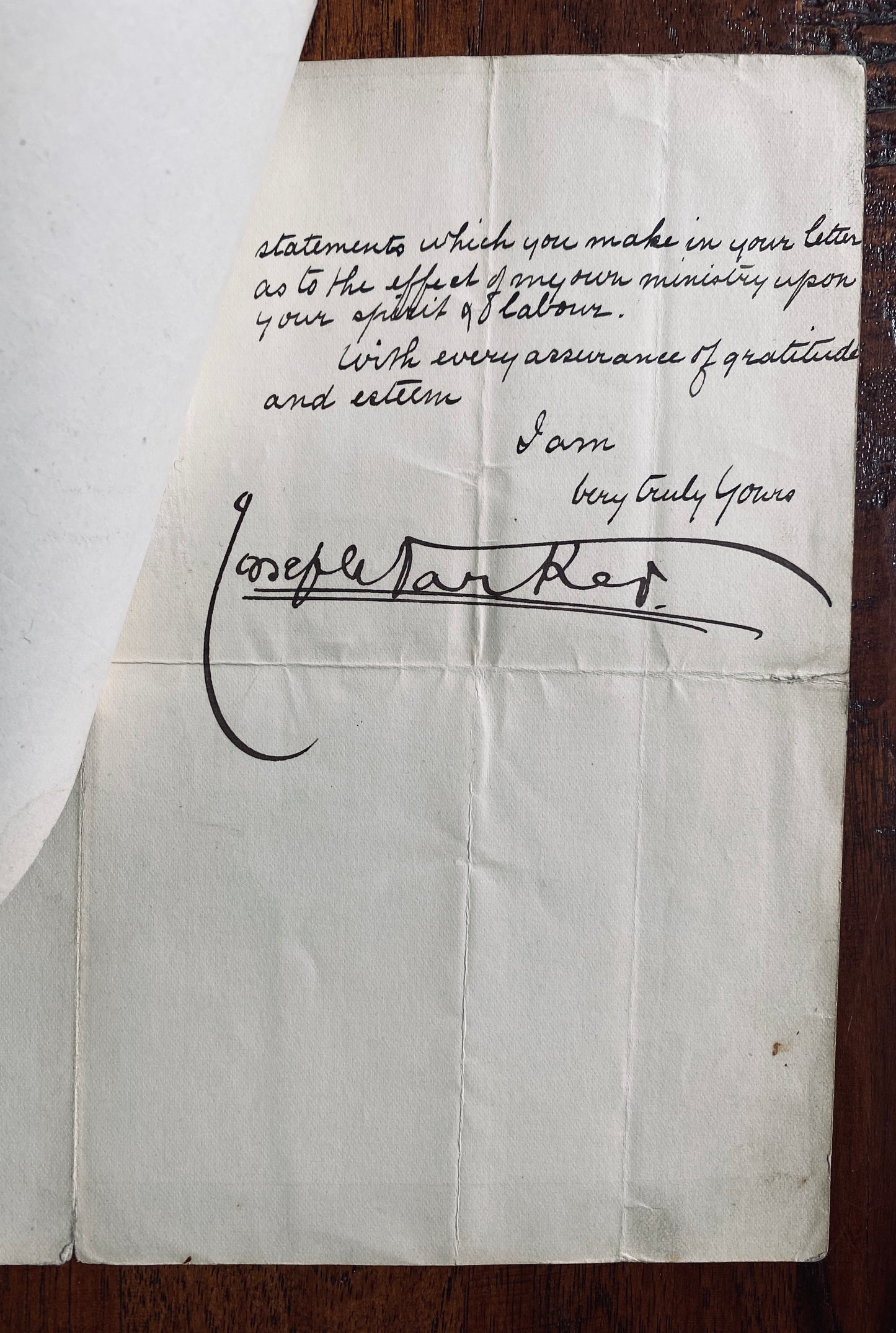 1881 JOSEPH PARKER. 1881 Letter Calling the Methodist Magazine "Pot-house Scribbles!"