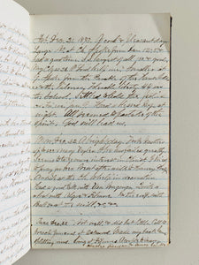 1873 FREEWILL BAPTIST. 23,000 Word Diary of Important Michigan Freewill Baptist Pioneer Preacher.