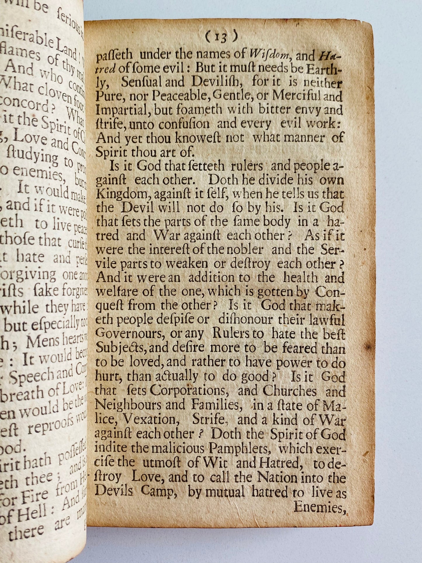 1689 RICHARD BAXTER. On the Evil of Anger and Malignity in Christians and Especially in Ministers!