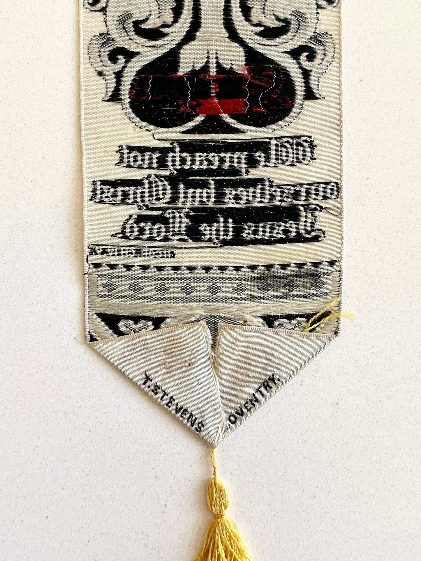 1870's C. H SPURGEON. Exceptional Victorian Silk Stevengraph Bookmark