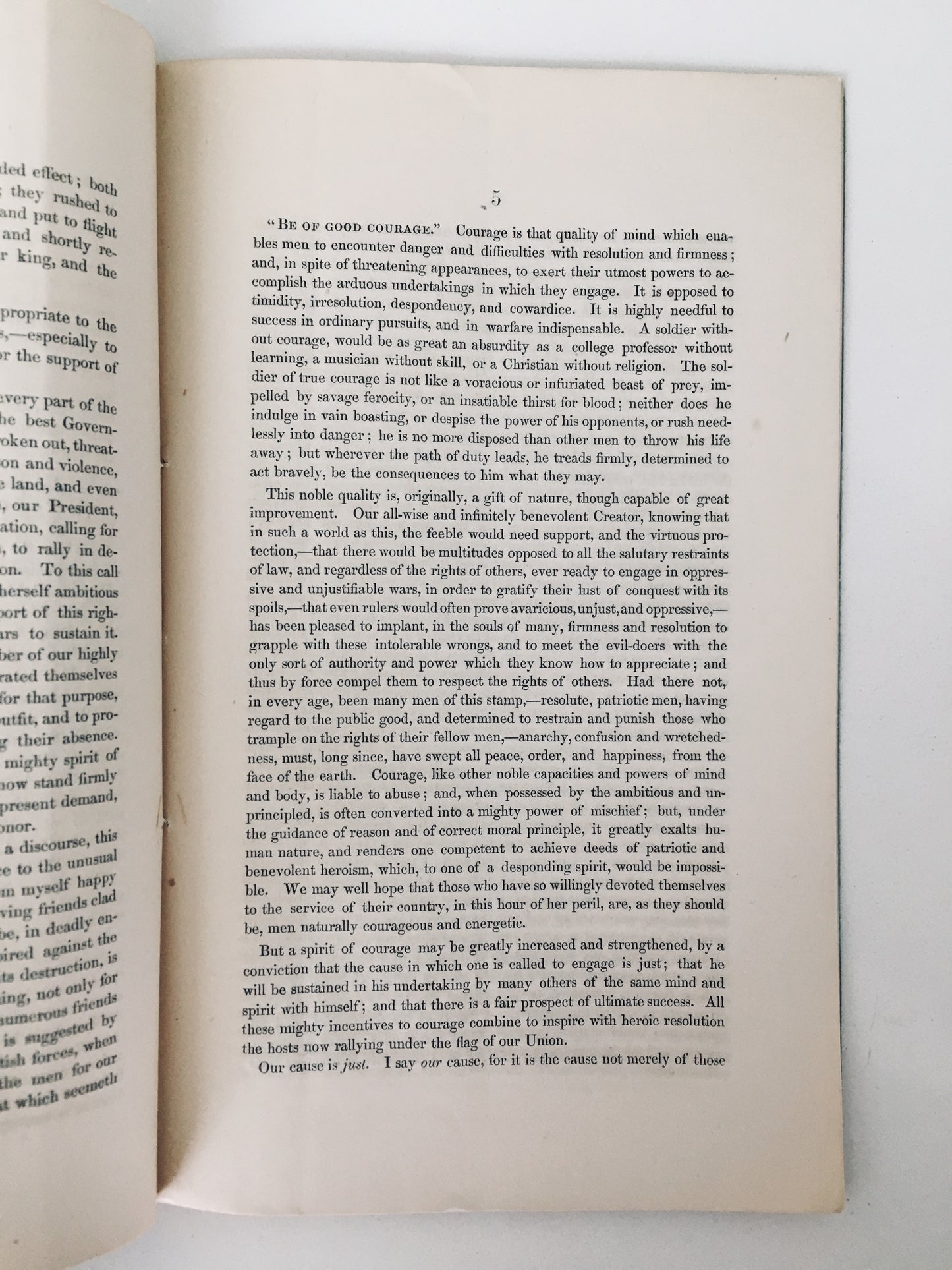 1861 SILAS McKEEN. One of the First Sermons Preached for Union Troops in the Civil War