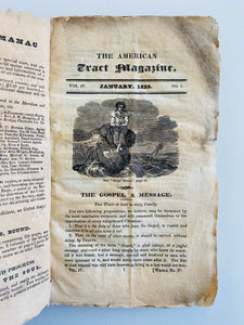 1829 AMERICAN TRACT MAGAZINE. Rare Periodical with Missionary, Serampore, Adoniram Judson Content.
