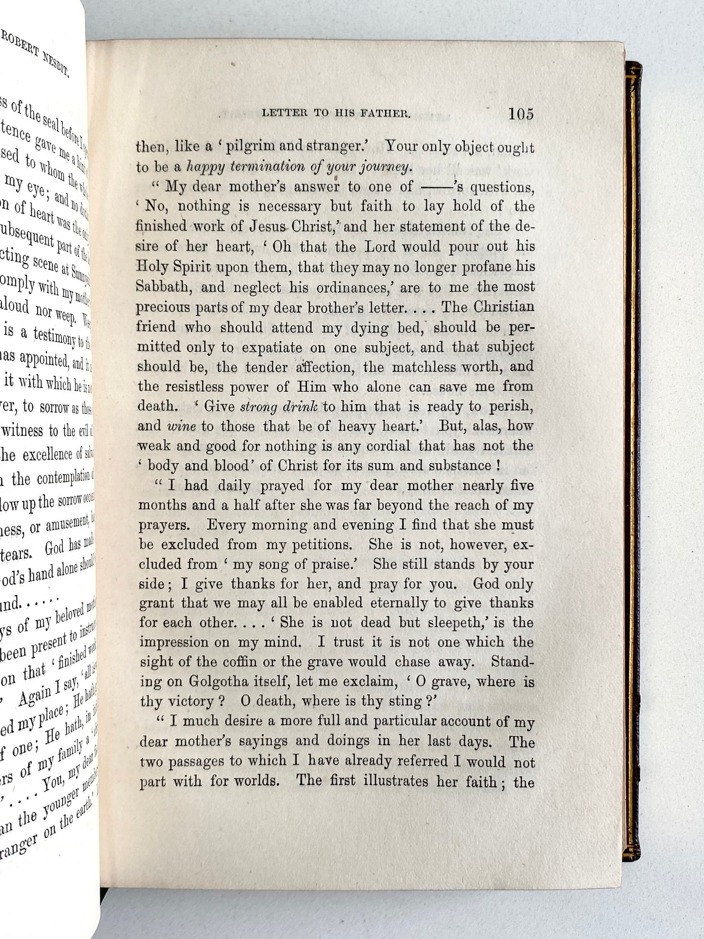 1858 ROBERT NESBIT. Rare Life of One of the "St. Andrews Seven" Scottish Missionaries - Signed.