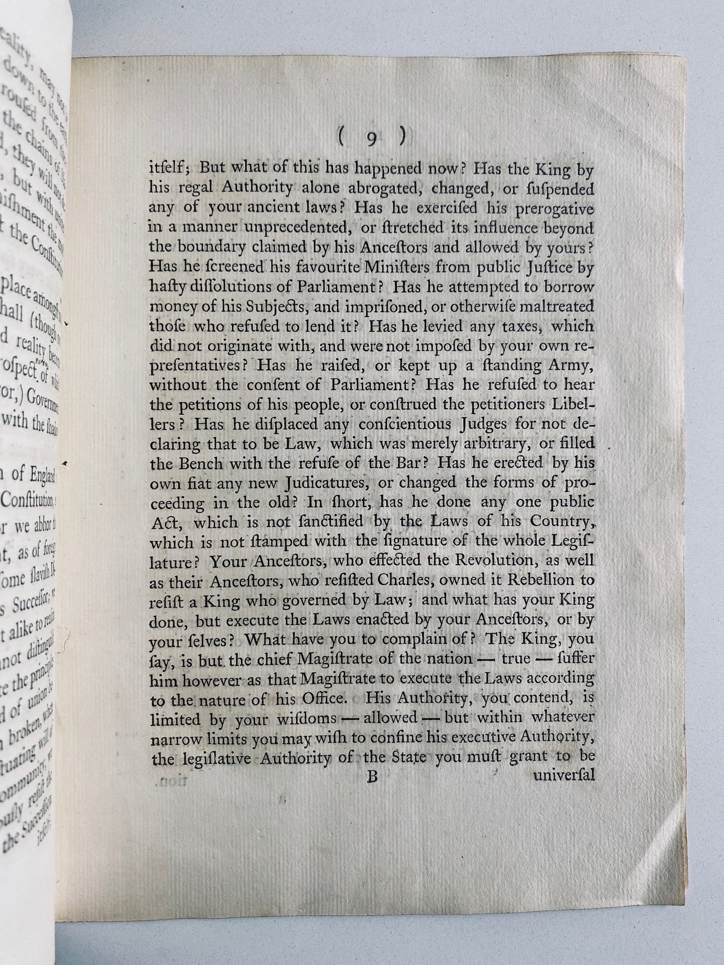 1776 RICHARD WATSON An Essay on Civil Liberty; Or, The Principles of Revolution Vindicated.