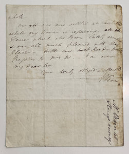 1811 WILLIAM WILBERFORCE. Letter from John Venn to Wilberforce re: Robert Storry.