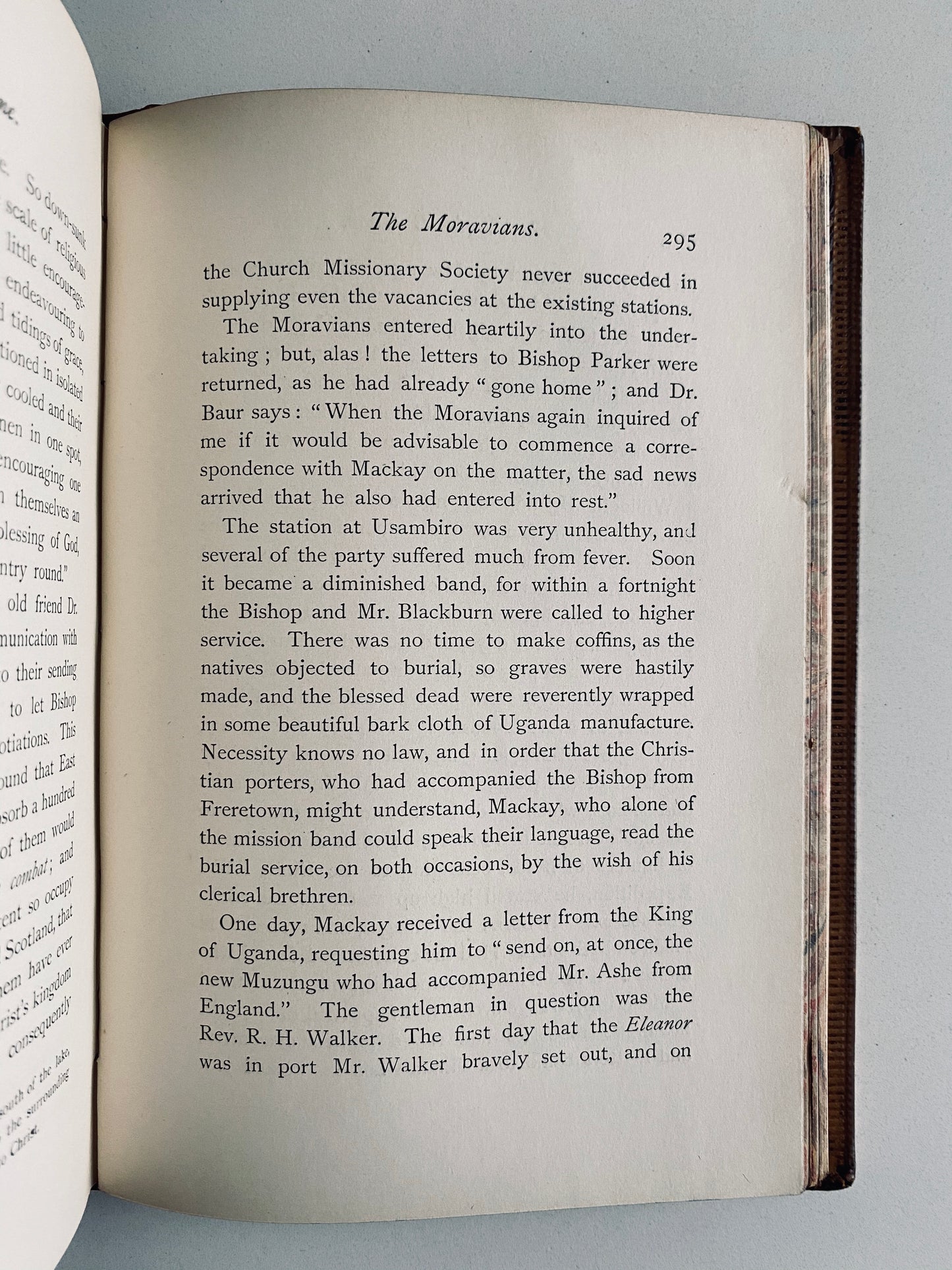 1891 MACKAY OF UGANDA. Fine Leather Prize Binding Biography of Scottish Missionary to Africa.